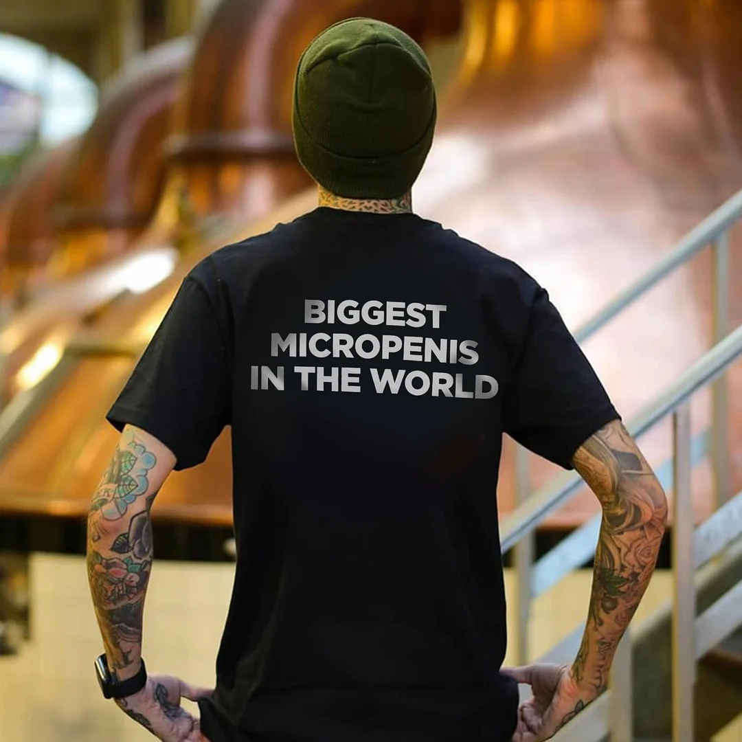 Biggest Micropenis In The World Print Men's T-shirt -  