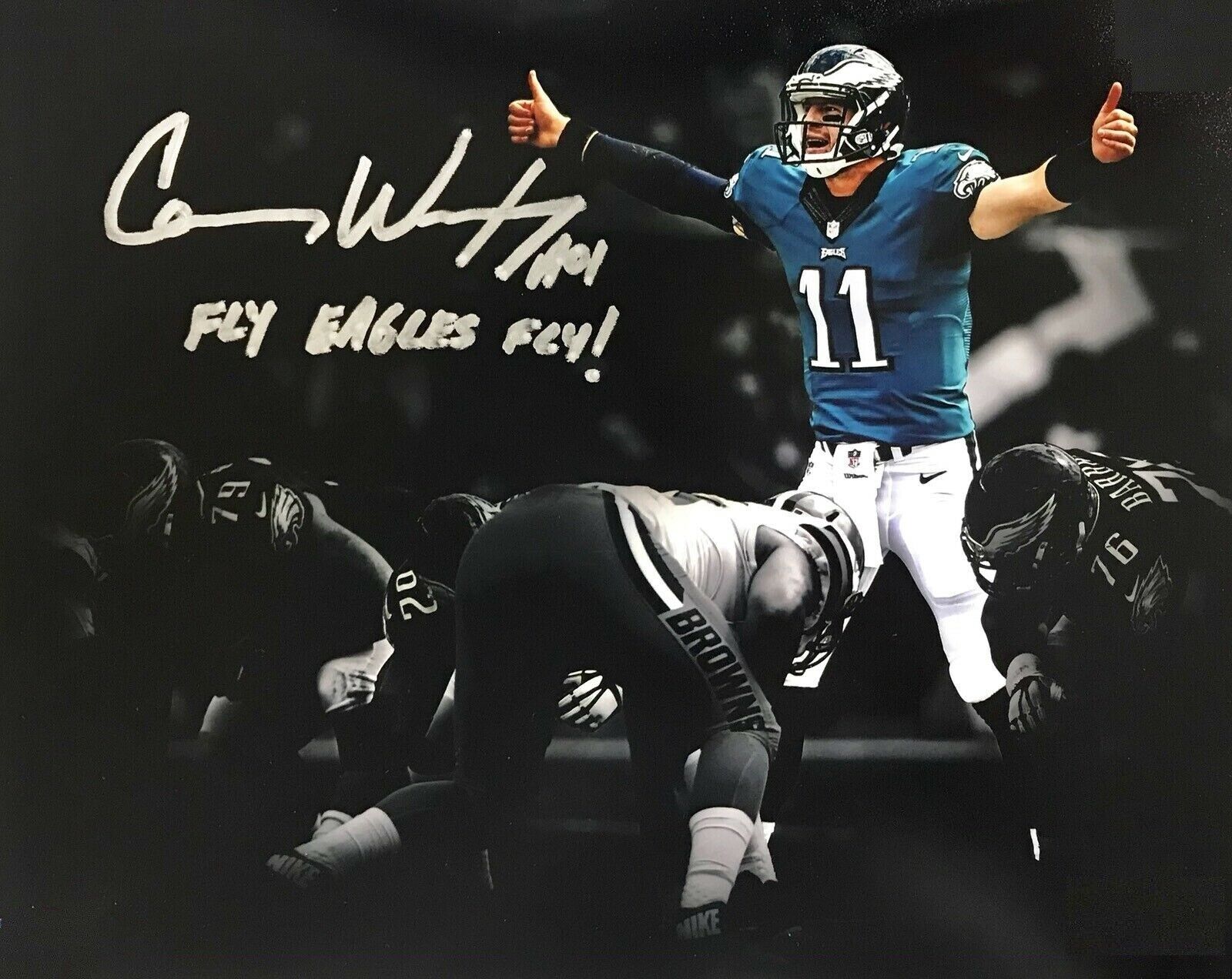 Carson Wentz Autographed Signed 8x10 Photo Poster painting ( Eagles ) REPRINT