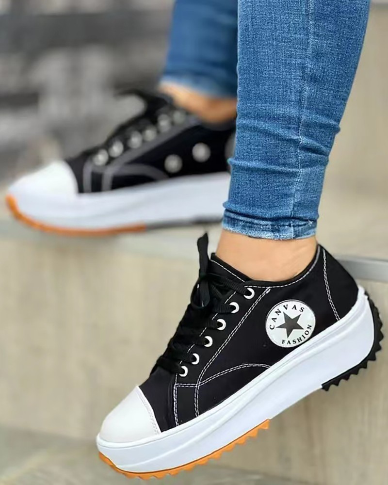 Eyelet Detailed Shoes - Just $2
