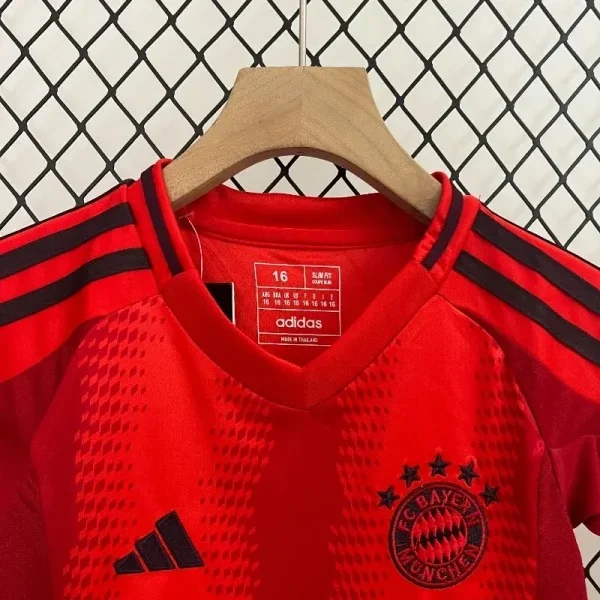 2024/2025 Kids Size Bayern Munich Home Football Jersey 1:1 Thai Quality