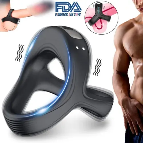 pornhint Pornhint Men Penis Cock Ring Vibrator G-spot Dildo Massager Sex Toys For Women Couples