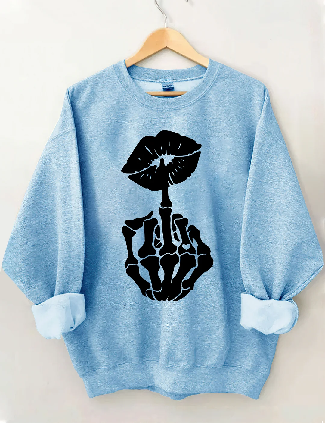 Skeleton Hand And Lips Sweatshirt
