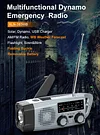 Outdoor Multi-Function Emergency Radio Hand Crank Radio Solar Flashlight Integrated