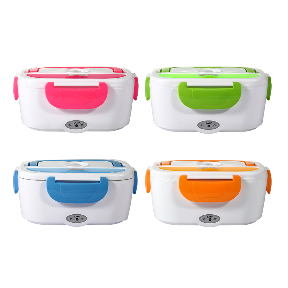 

12V 220V Portable Electric Heating Lunch Box Home Car Food Warmer Cookers, Pink, 501 Original