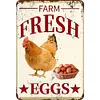 Farm Fresh Eggs - Vintage Metal Signs - 20*30cm/30*40cm