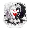 Ornaments cygne bricoleur noir et blanc