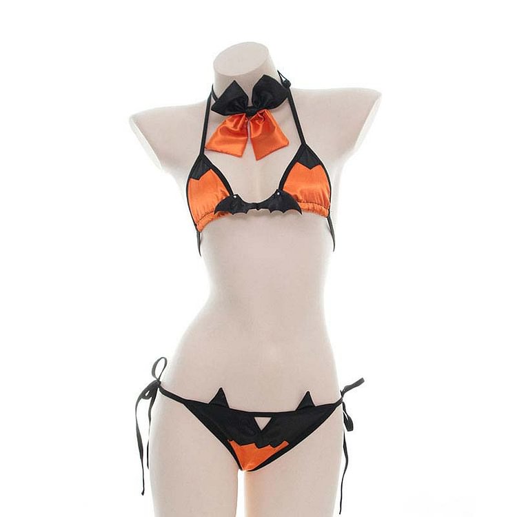 Sweet Bat Bow Bikini Lingerie Suit - Modakawa Modakawa