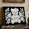 DIY Pearl Painting Love Bear for Home Wall Decor with Frame(20x30cm)