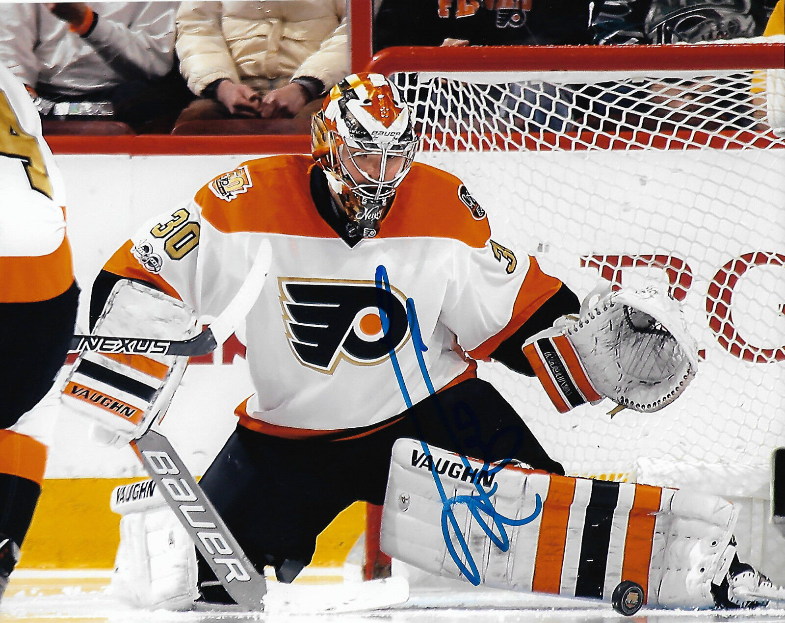 Philadelphia Flyers Michael Neuvirth Signed Autographed 8x10 NHL Photo Poster painting COA