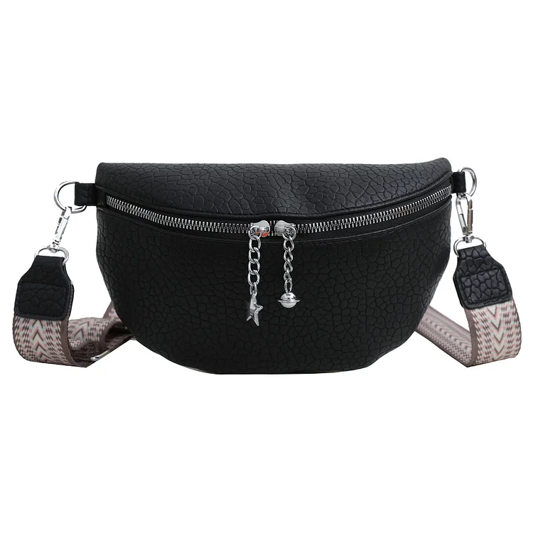 Fashion Chest Bag Casual PU Leather Crossbody Bag Ethnic Style Straps for Travel-Annaletters