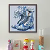 Blue And White Porcelain-Boots-11CT Stamped Cross Stitch 40*40cm/15.75*15.75in