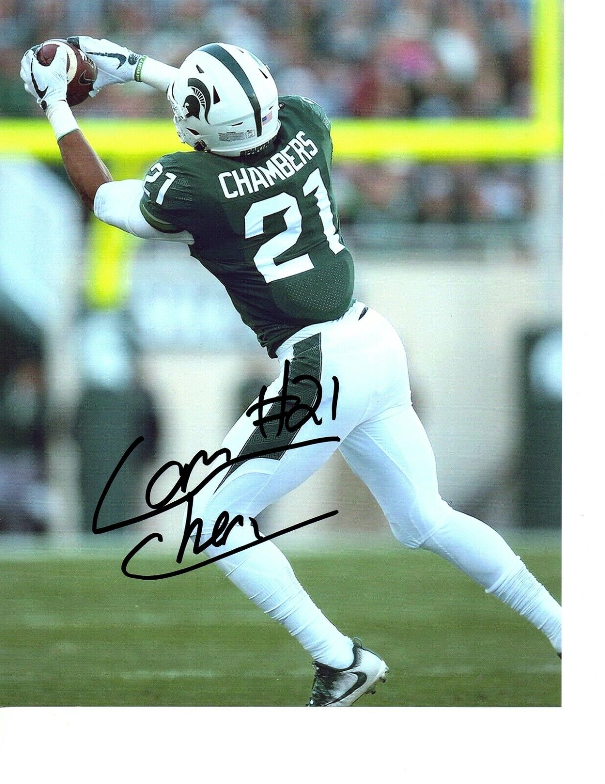 Cam Chambers signed autographed 8x10 Photo Poster painting Michigan State Spartans MSU