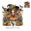 Acrylic Special Shaped Double Sided Effect Halloween Table Top Diamond Painting Ornament Kits