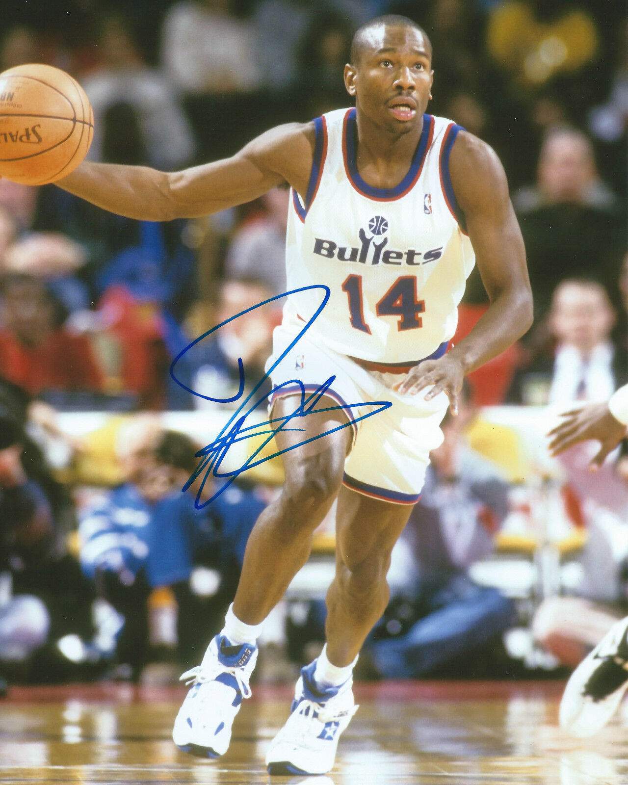 Doug Overton *WASHINGTON BULLETS* Signed 8x10 Photo Poster painting COA GFA