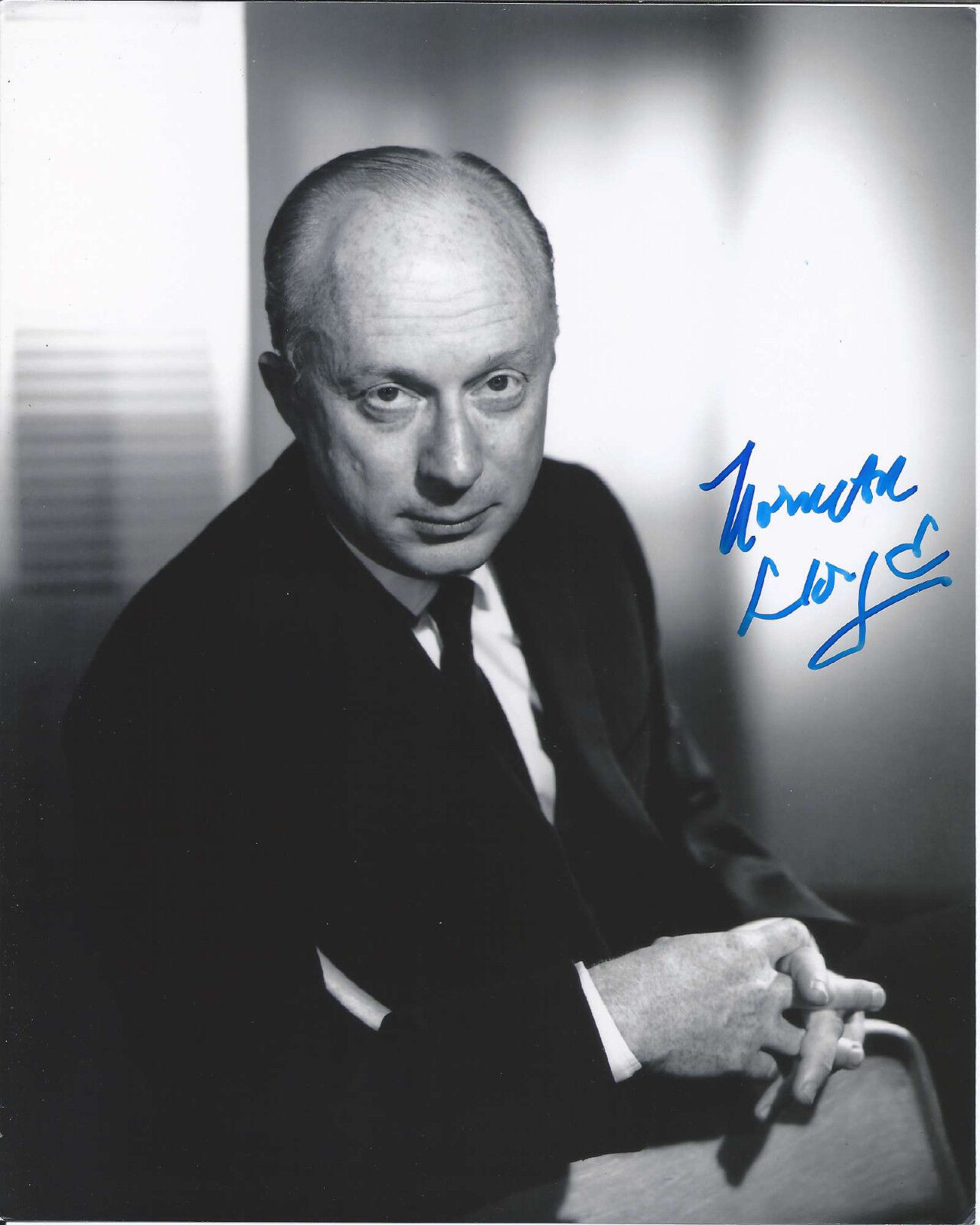 NORMAN LLOYD HAND SIGNED AUTHENTIC 'ST. ELSEWHERE' 8X10 Photo Poster painting B w/COA ACTOR