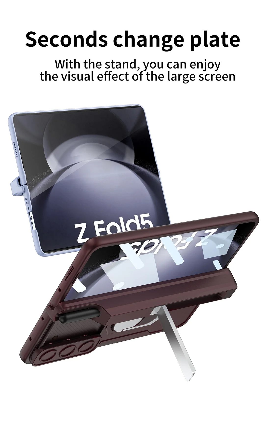 Suitable for Samsung Z Fold Series Folding Hinge Bracket Armor Protective Phone Case