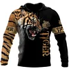 Men's Jungle Camouflage Animal 3D Digital Print Hoodie