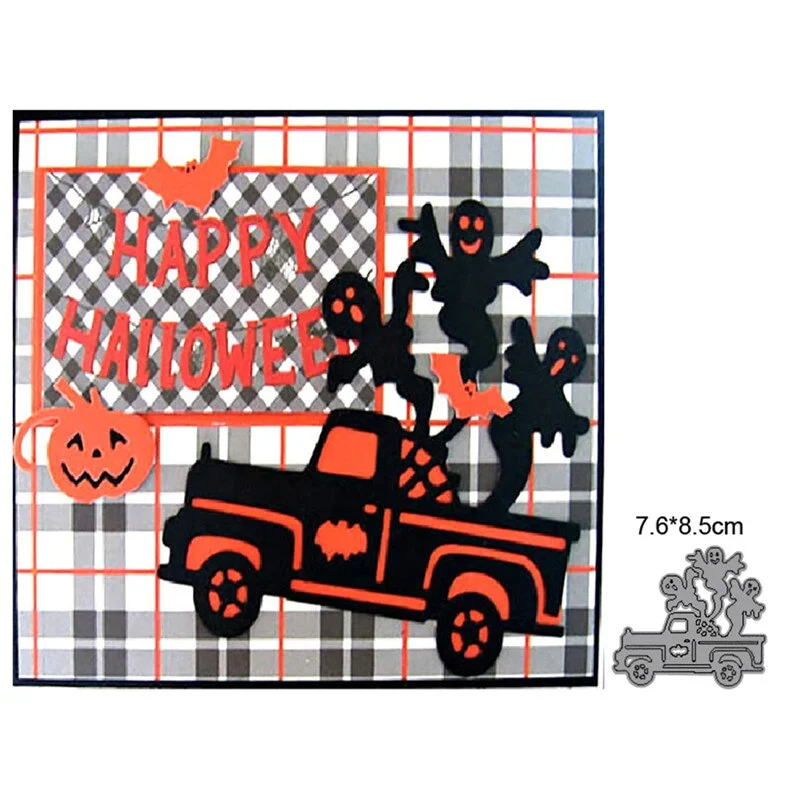 2021 New Cutting Metal Dies For Halloween Witch Cat Do It Yourself Stamps Card Gift Decoration Paper Craft Supplies