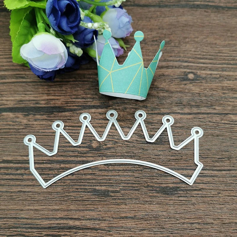 Crown headdress ornaments Metal Cutting Dies Stencils Die Cut for DIY Scrapbooking Album Paper Card Decorative Crafts Party Gift