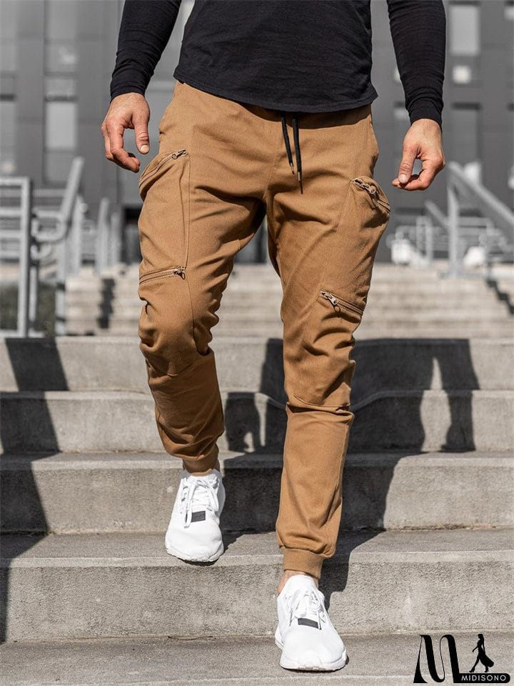 MidiSono - Stylish Casual Cargo Pants for Men