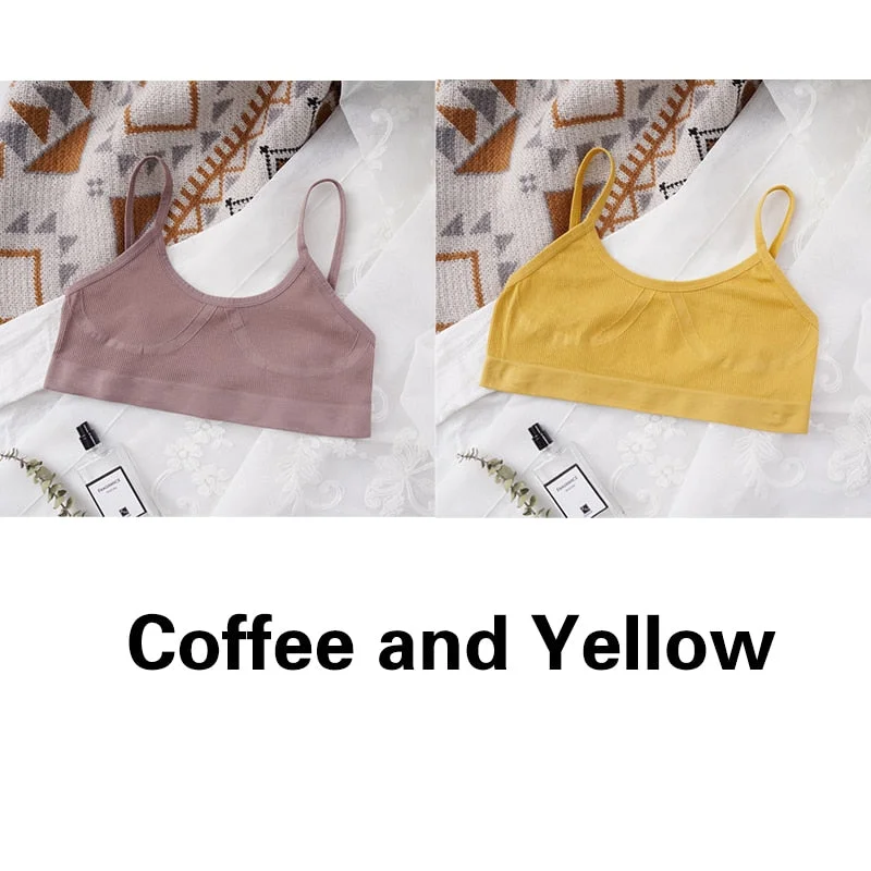 U-shaped Back Bra Tube Top Women Crop Top No Padded Wirefree Sexy Lingerie Bra Sports Fashion Street Women's Underwear Top