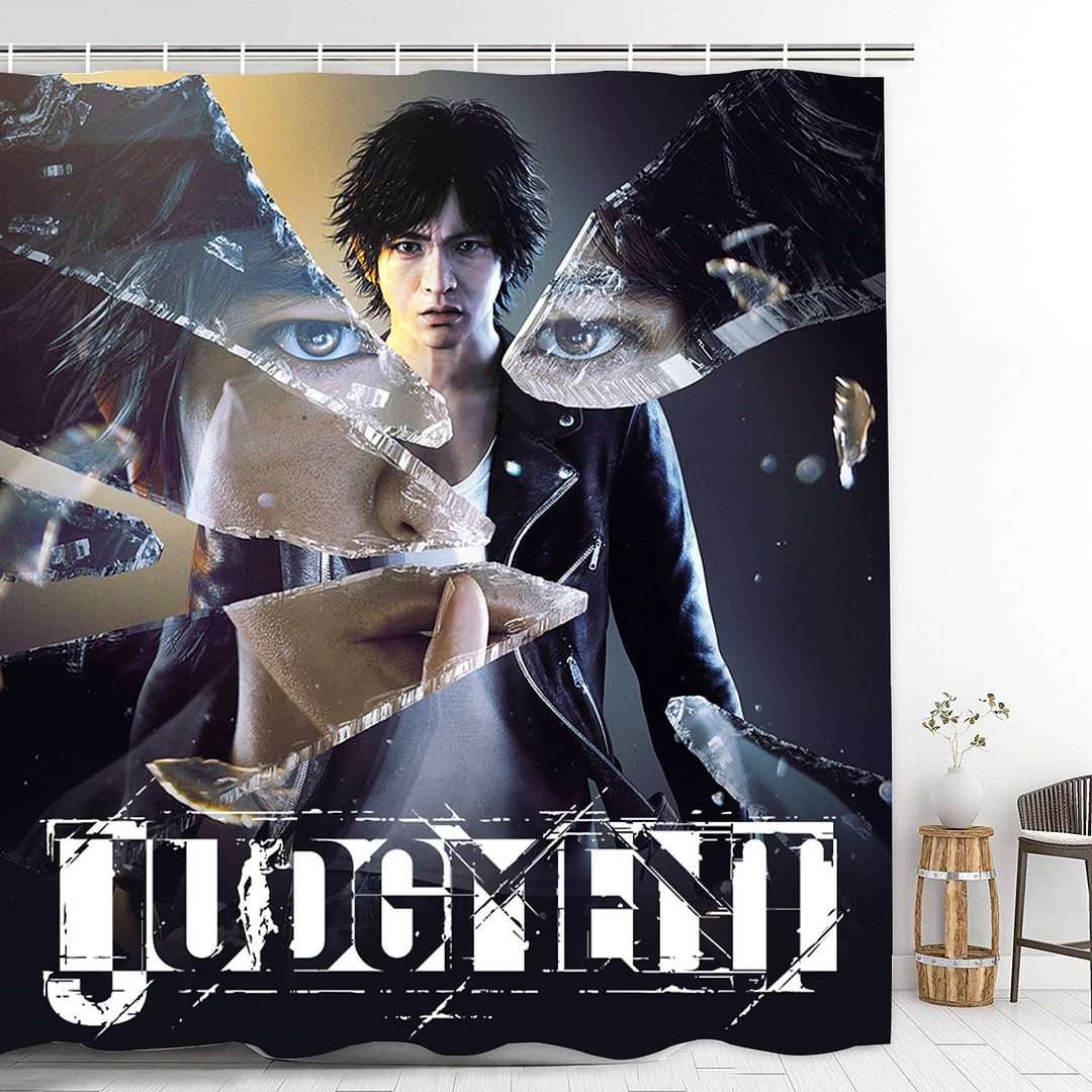 Judgment Bathroom Shower Curtain with Hooks Thicken Waterproof Home Decoration