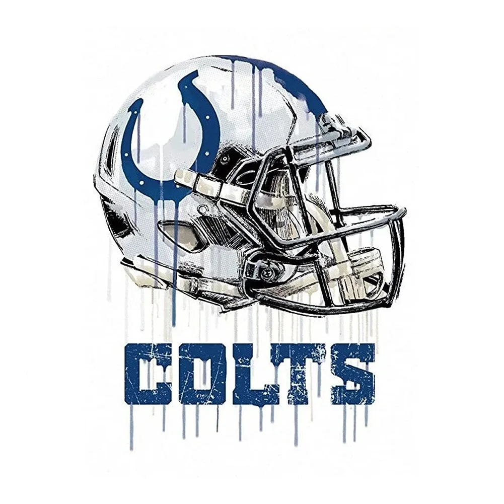 Indianapolis Colts Helmet - Diamond Paintings 