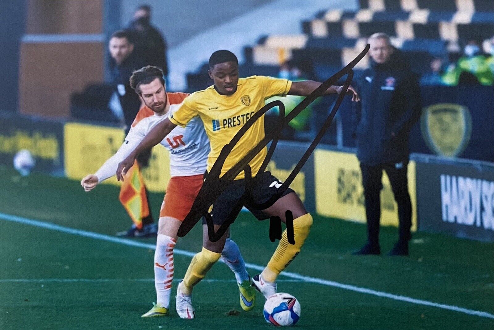 Niall Ennis Genuine Hand Signed Burton Albion 6X4 Photo Poster painting