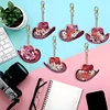 6Pcs DIY Diamond Painting Cowboy Keychain