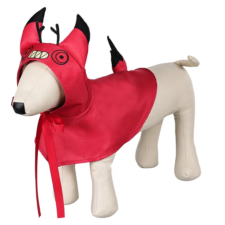 Hazbin Hotel (2024) Alastor Red Dogs Pet Cloak Outfits Cosplay Costume Halloween Carnival Suit