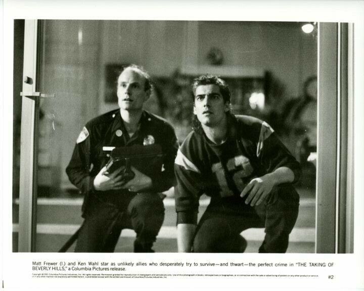 Matt Frewer Ken Wahl The Taking of Beverly Hills Original Press 8X10 Photo Poster painting