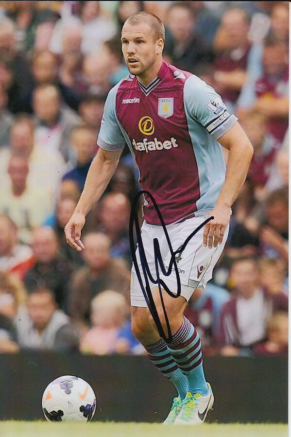 ASTON VILLA HAND SIGNED RON VLAAR 6X4 Photo Poster painting.