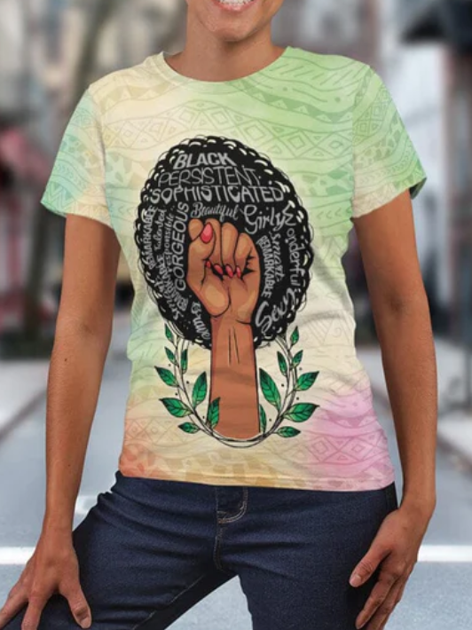 Comstylish Afro Fist T-Shirt