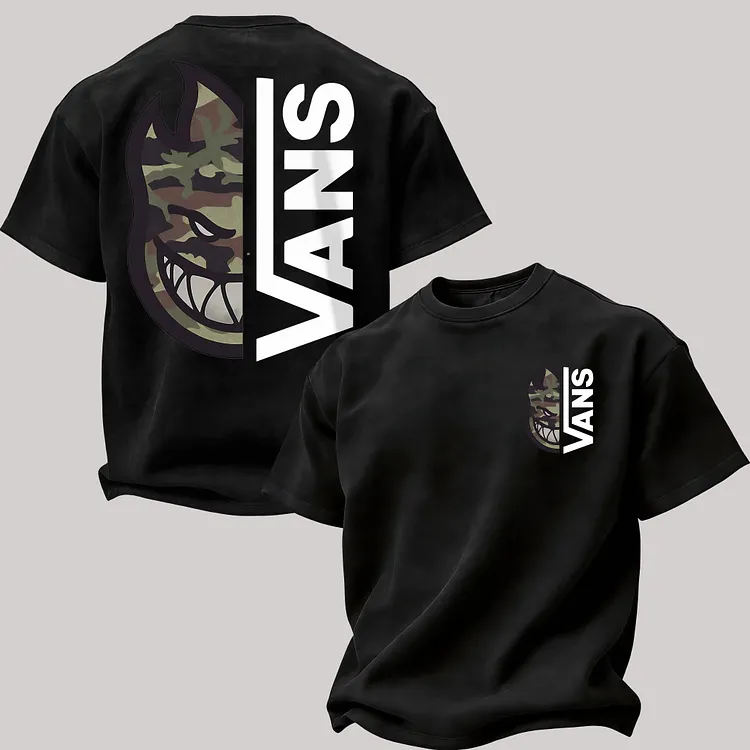 Vas Camo Spitfire Flame Printed Men's T-shirt