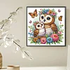 Diamond Painting-DIY Crystal Rhinestone Owl Mother