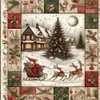 (Counted/Stamped)Santa Claus On The Road-11CT Cross Stitch 40*40cm/15.75*15.75in