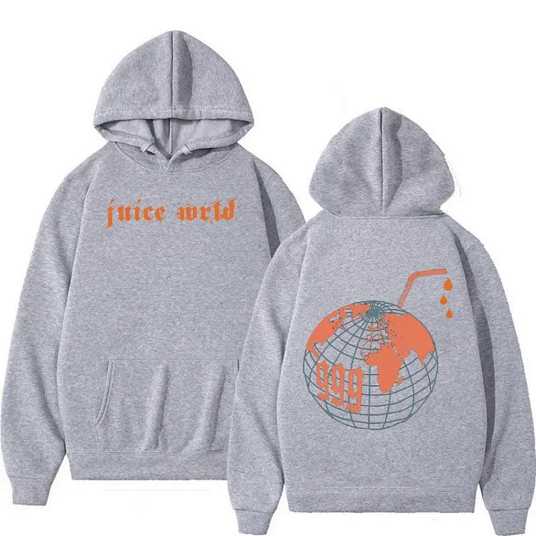 Rapper Juice Wrld 999 Graphic Hoodie Sweatshirt Hip Hop Oversized Hoodies Streetwear at Hiphopee