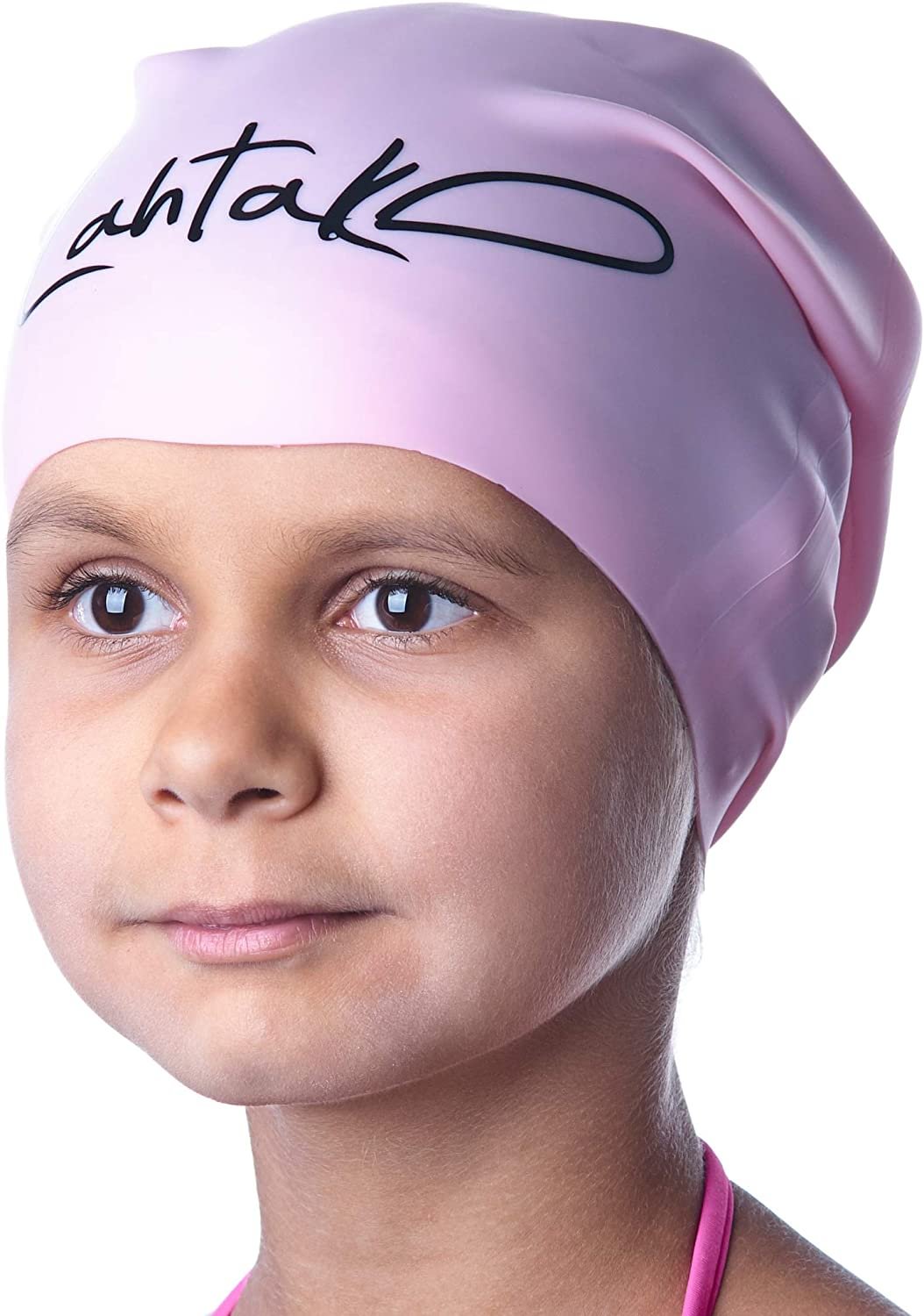 Swim Caps for Long Hair Kids - Swimming Cap for Girls Boys Kids Teens with Long Curly Hair Braids Dreadlocks