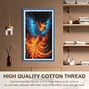 Phoenix - Full Embroidery 3 Strands 11CT Stamped Cross Stitch - 40*70CM - Large Size