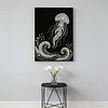 (30x40cm)DIY Pearl Painting Framed Jellyfish Handmade Pearl Material Art Kit Living Room Decor