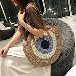 Fashion Round Beach Woven Bag - Image 3