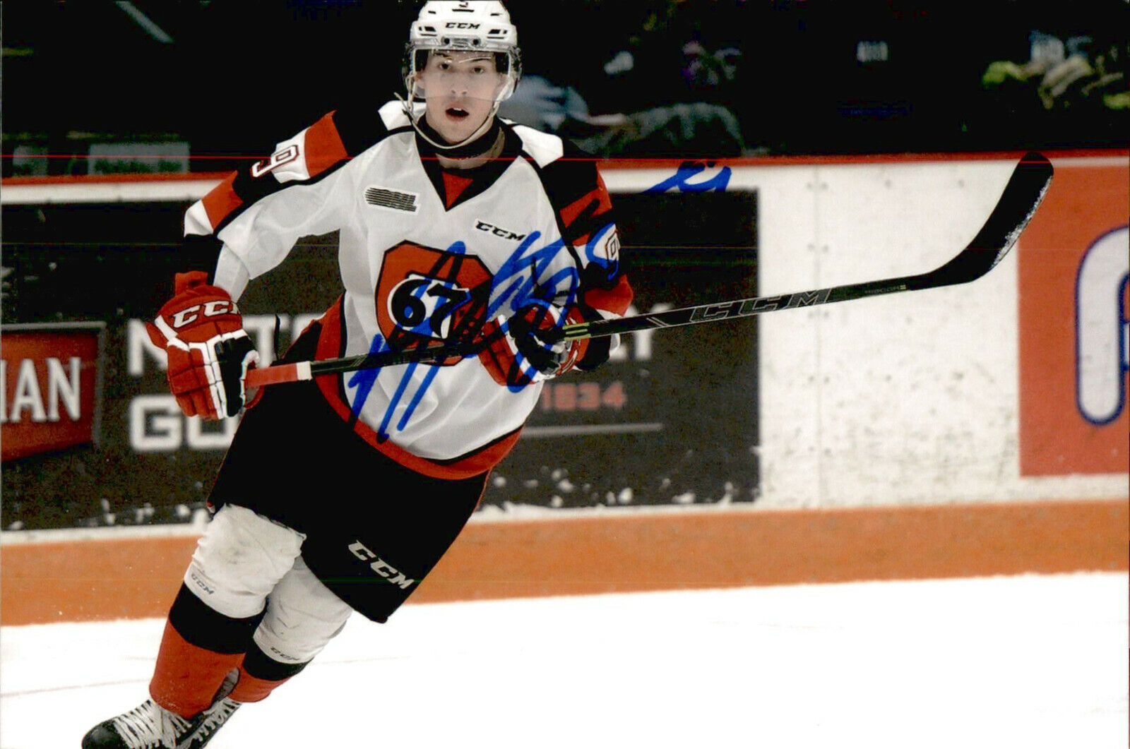 Austen Keating SIGNED 4x6 Photo Poster painting OTTAWA 67'S #2