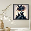 Halloween Skeleton Witch-Full Square Diamond Painting(35*35CM)