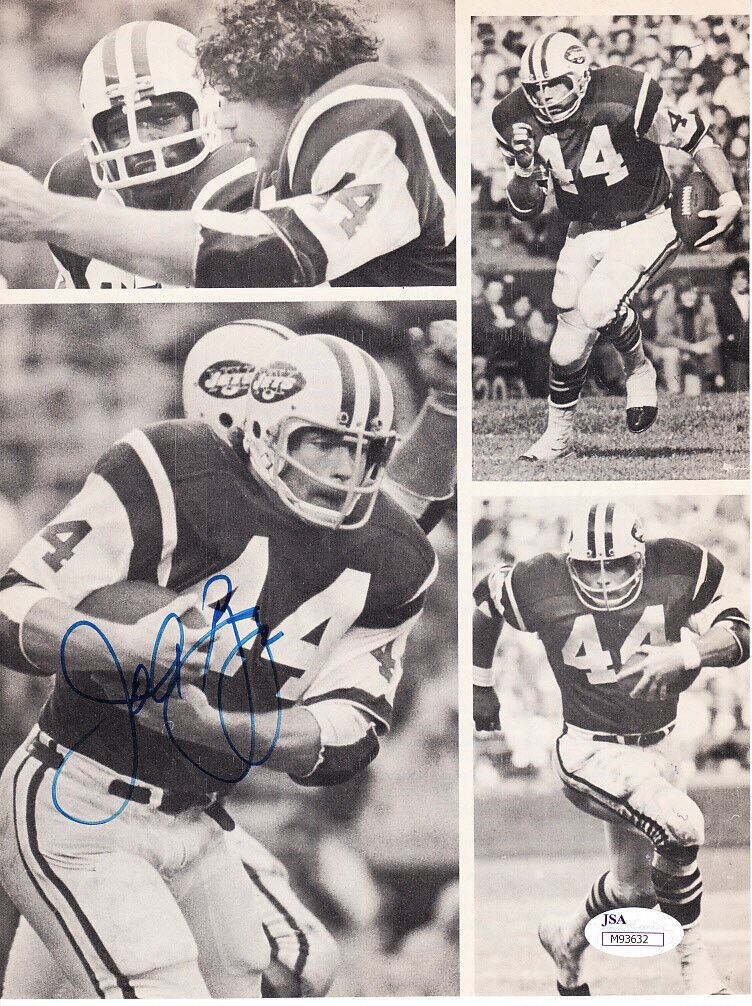 John Riggins autographed signed autograph New York Jets magazine Photo Poster painting page JSA