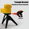 Black Laser Level Projector with Tripod - Self-Leveling Rotating Infrared Tool for DIY Construction Calibration