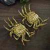 Handmade pure copper movable crab eight directions to bring wealth tea ceremony tea toy ornaments