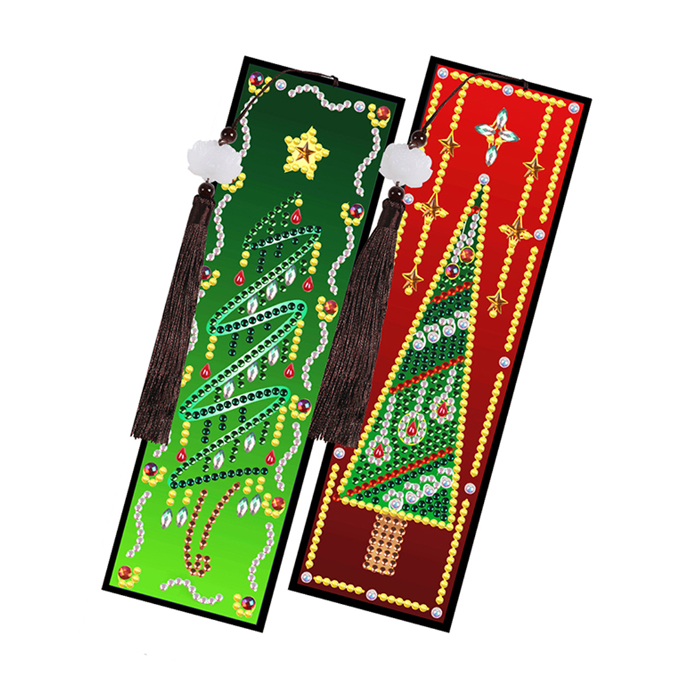 

2pcs Christmans Tree - 5D DIY Craft Bookmark, 501 Original