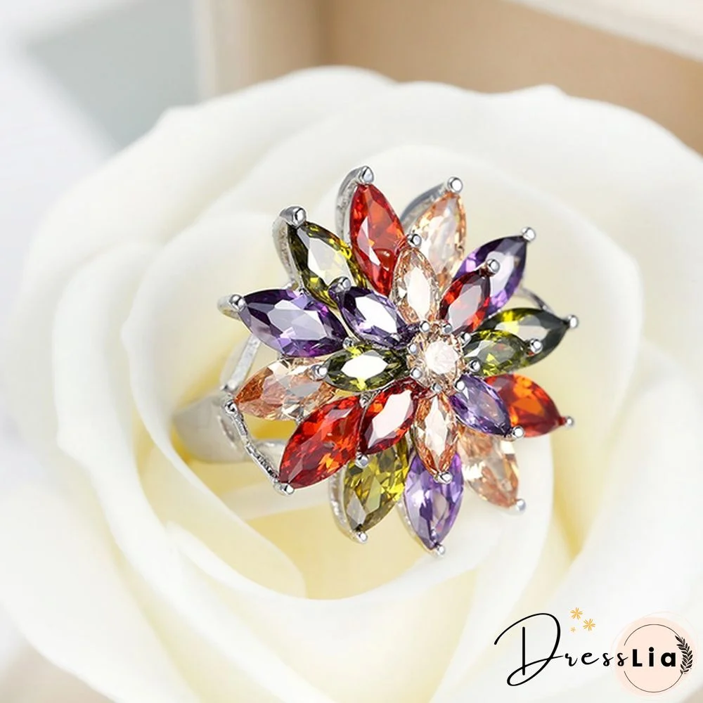 925 Sterling Silver Sapphire Rings for Women New Model Fashion Jewelry Zircon Horse Eye Rings Wedding Jewelry Engagement Diamond Rings