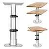 [US Local Warehouse] Pneumatic Table Leg Base Detachable 3-Level Adjustable Aluminum Alloy Table Base