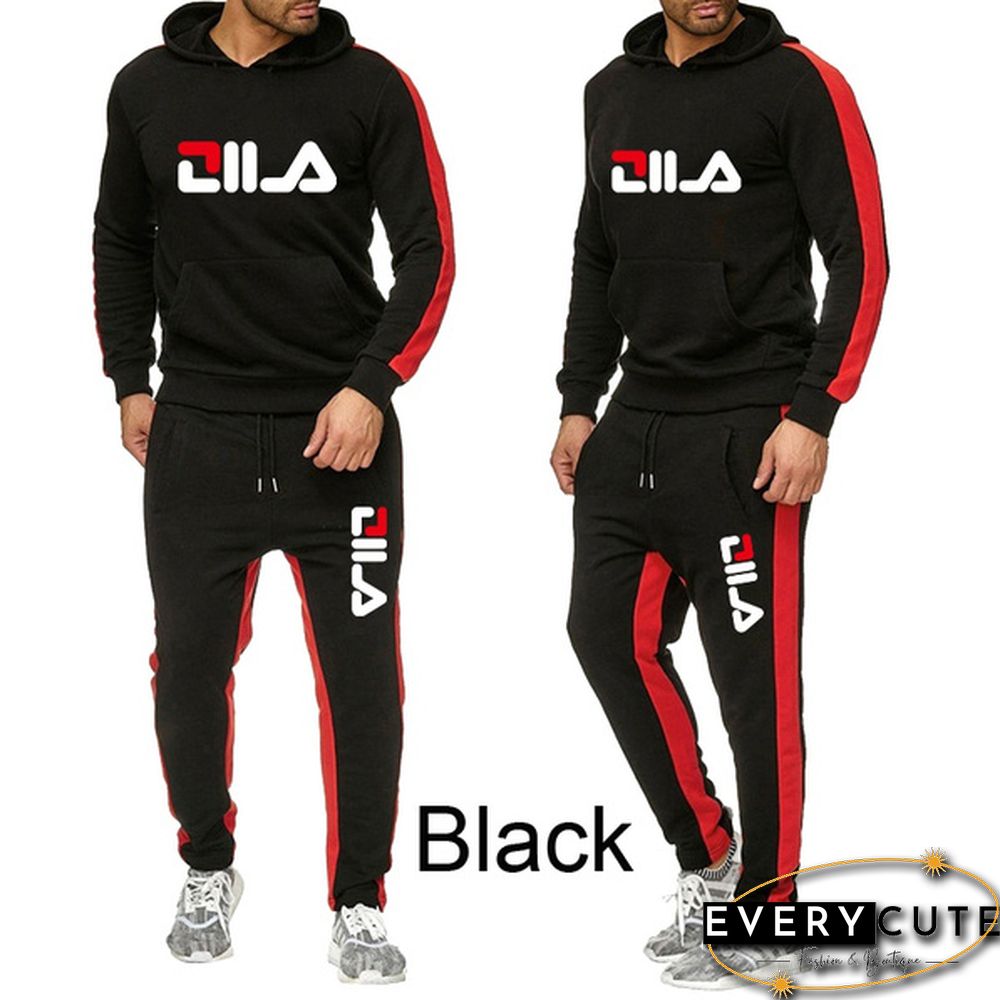 Jogging Suit For Men Sports Suit Long Sleeve Hoodie And Trousers Suit Printed Track Suit Jogging Suit Fitness Track Suit